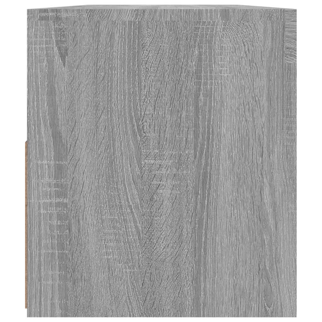 TV-taso LED-valoilla harmaa Sonoma 90x35x40 cm - Sisustajankoti.fi