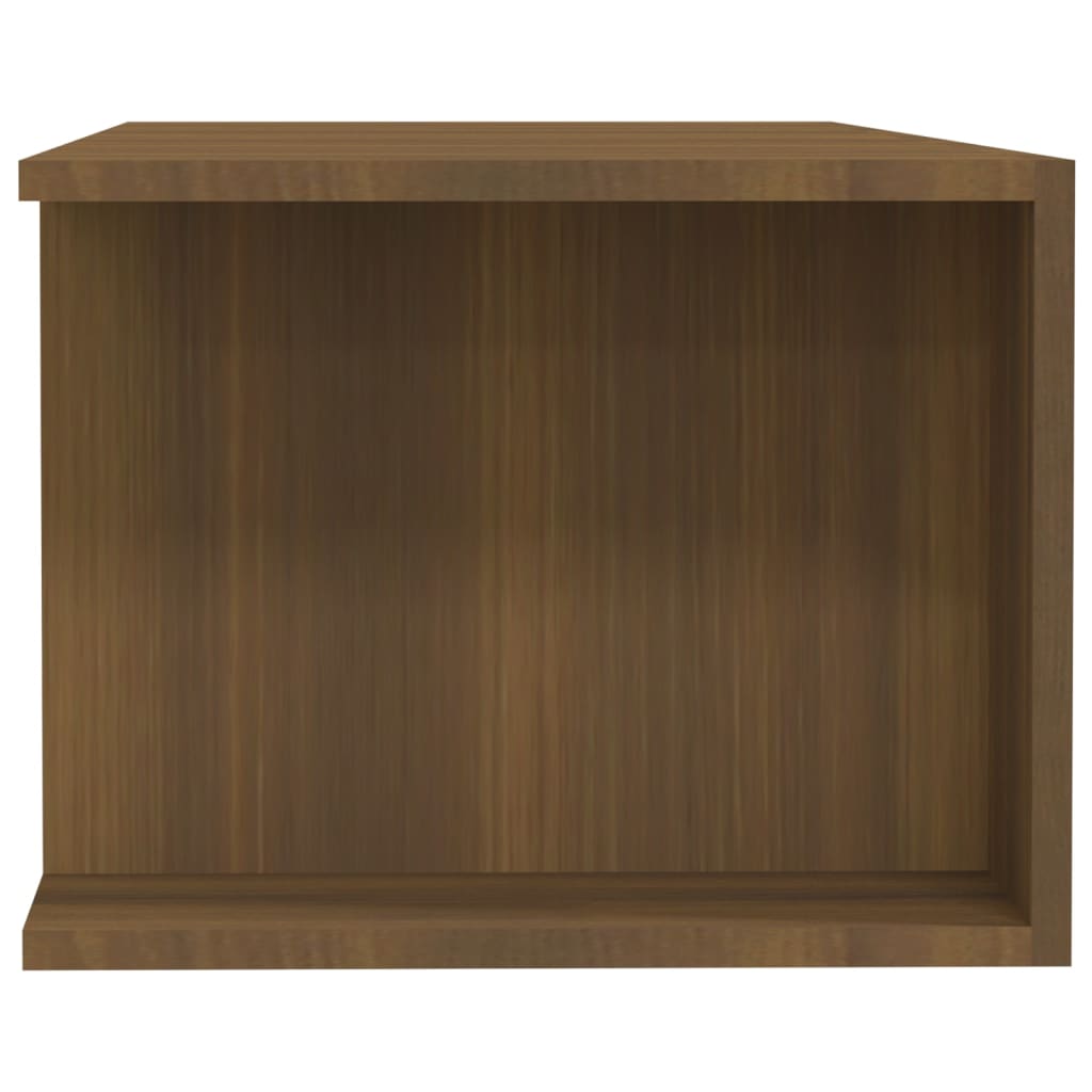 TV-taso LED-valoilla ruskea tammi 135x39x30 cm - Sisustajankoti.fi
