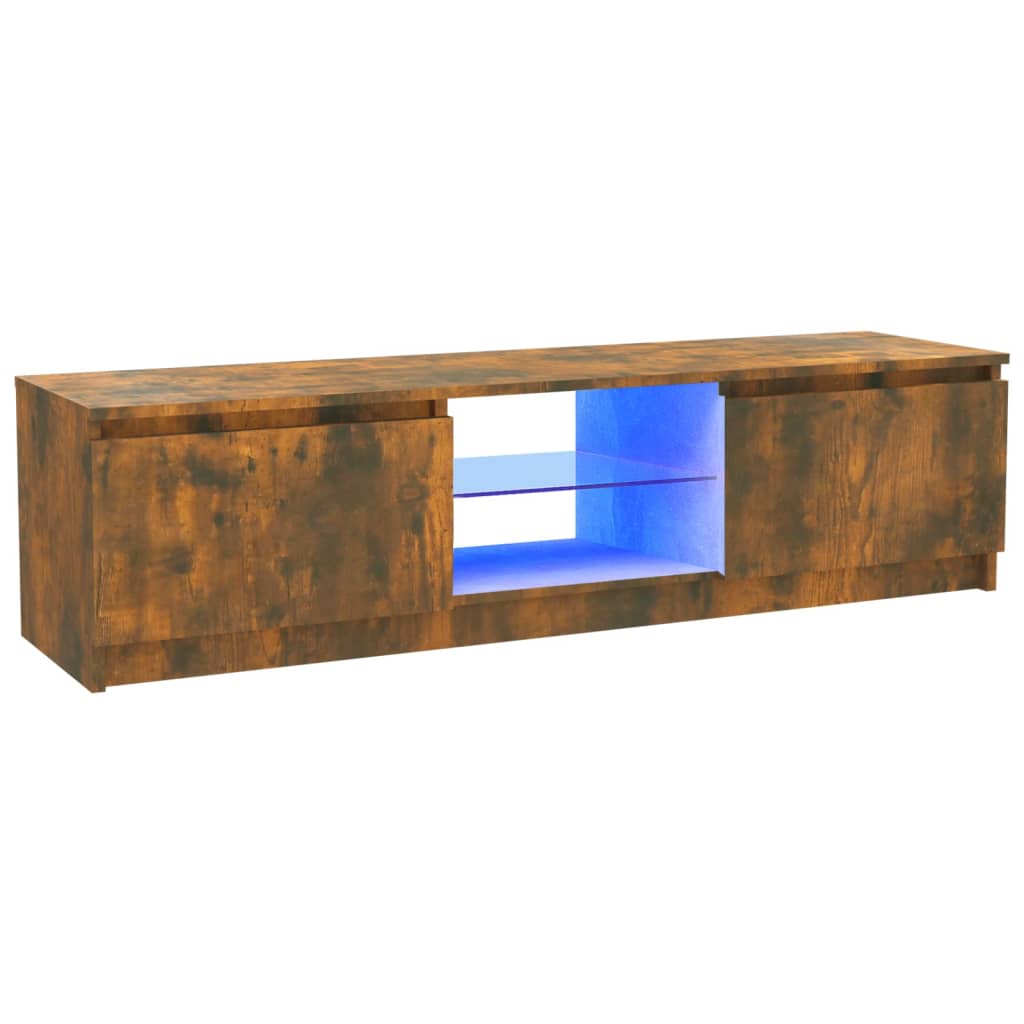 TV-taso LED-valoilla savutammi 120x30x35,5 cm - Sisustajankoti.fi