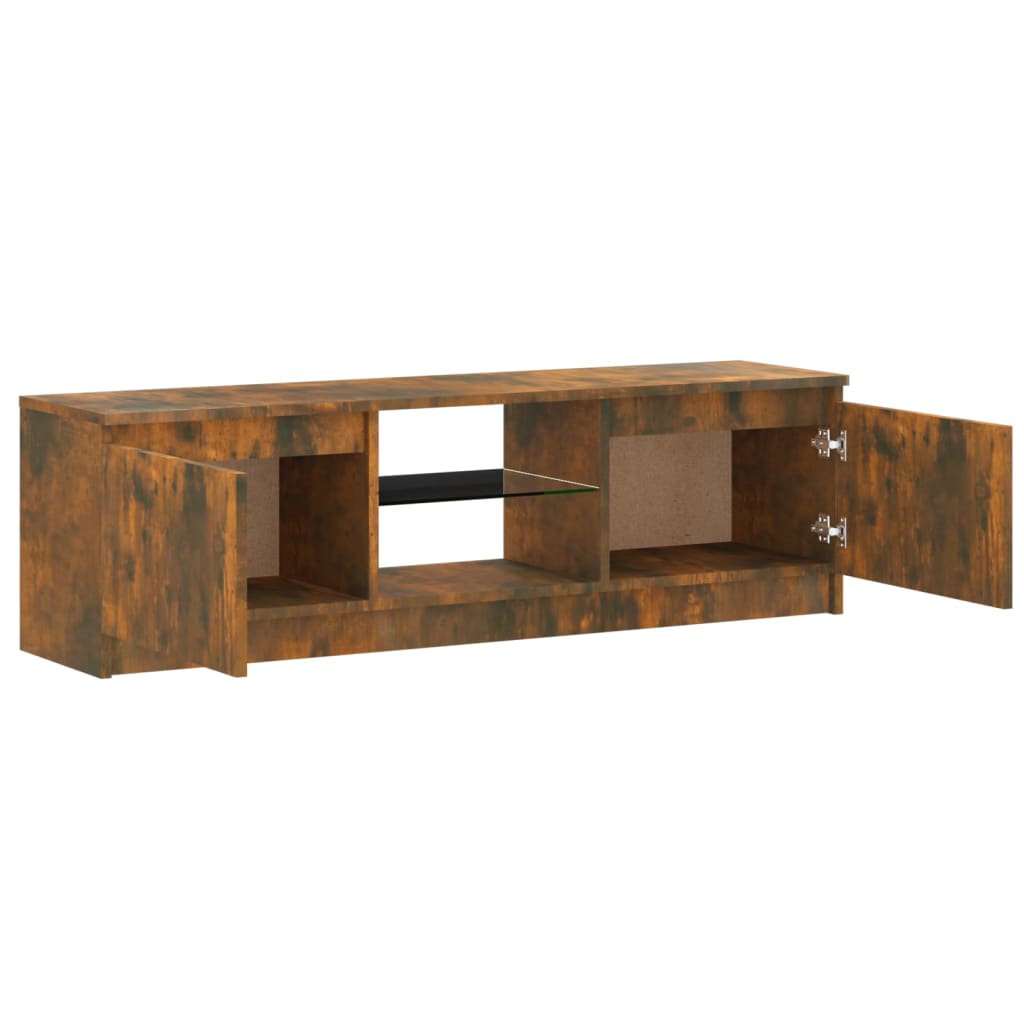 TV-taso LED-valoilla savutammi 120x30x35,5 cm - Sisustajankoti.fi