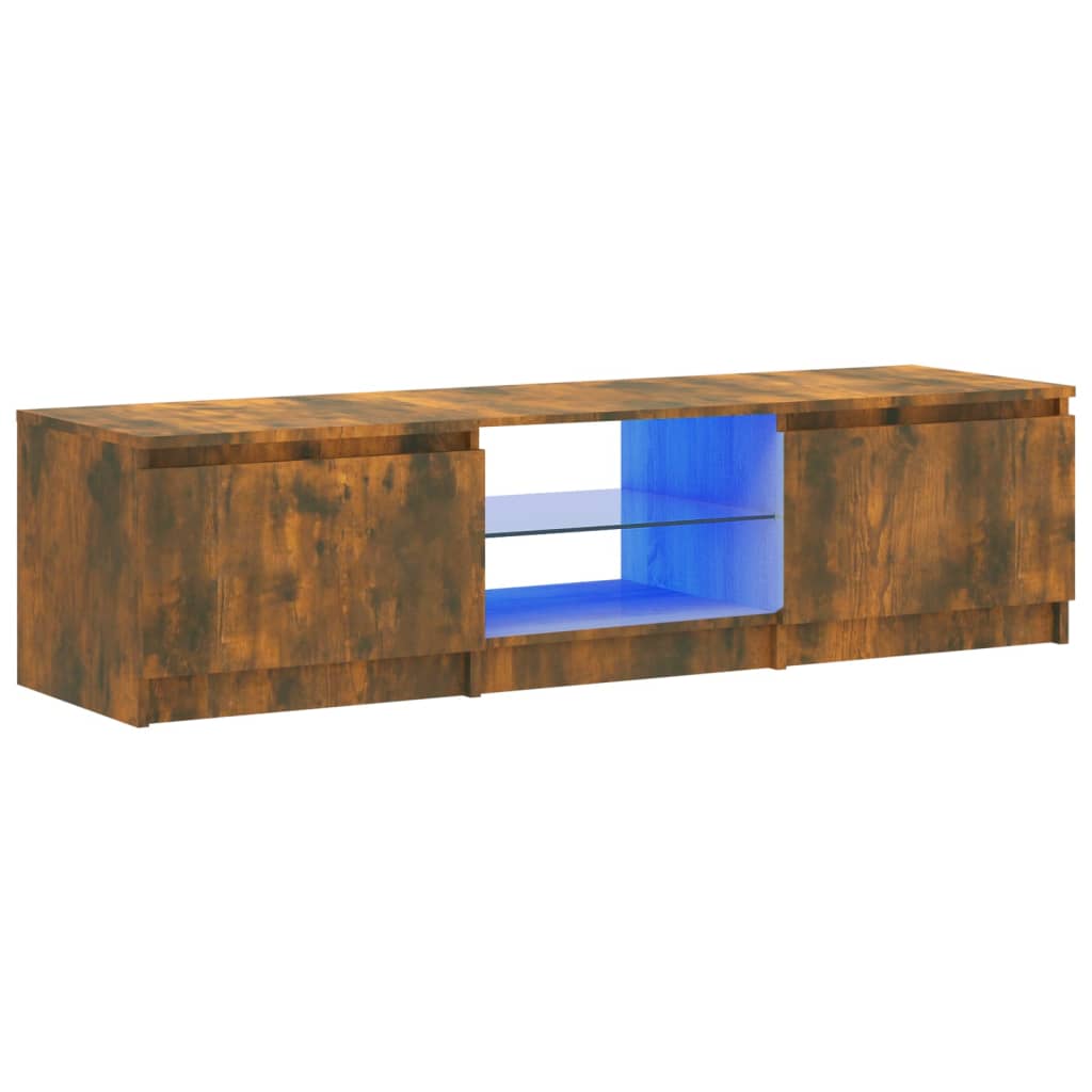 TV-taso LED-valoilla savutammi 140x40x35,5 cm - Sisustajankoti.fi