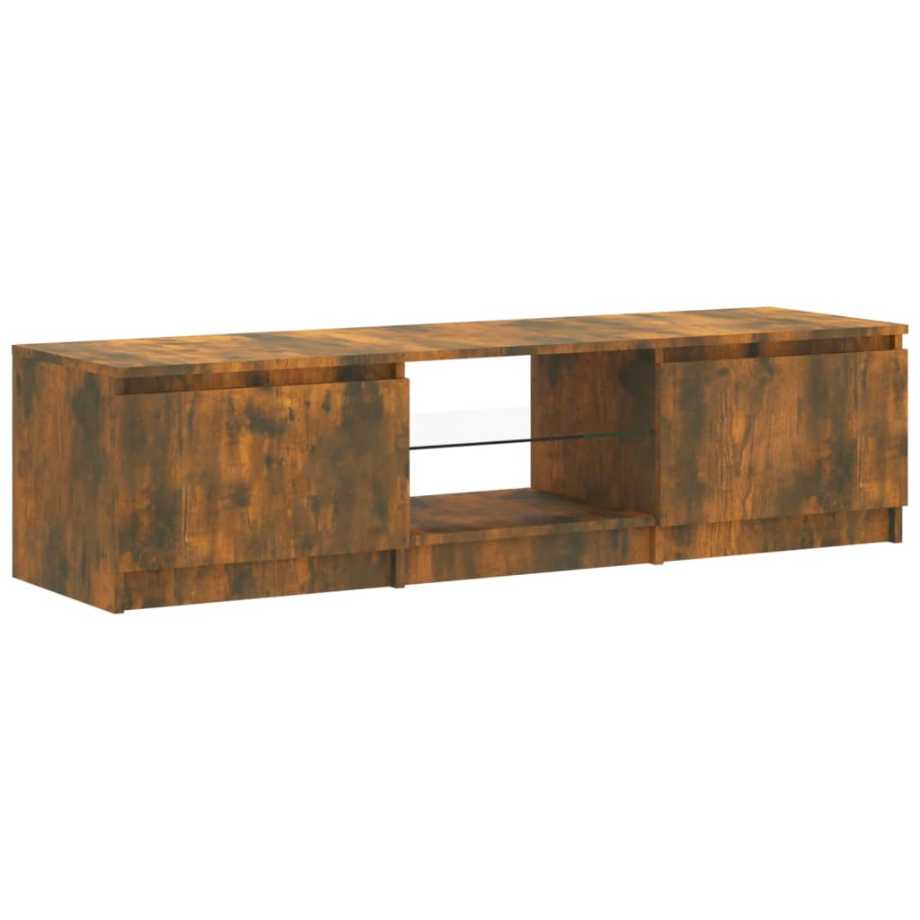 TV-taso LED-valoilla savutammi 140x40x35,5 cm - Sisustajankoti.fi