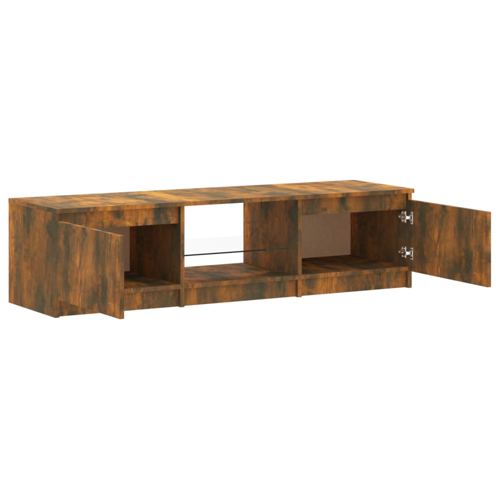 TV-taso LED-valoilla savutammi 140x40x35,5 cm - Sisustajankoti.fi