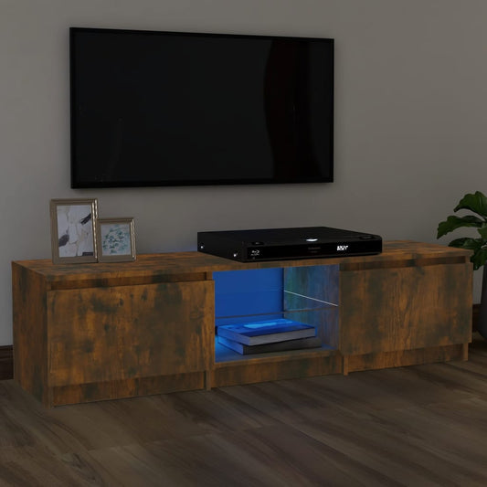 TV-taso LED-valoilla savutammi 140x40x35,5 cm - Sisustajankoti.fi