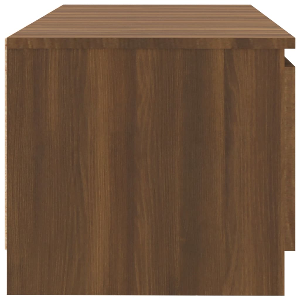 TV-taso LED-valoilla ruskea tammi 140x40x35,5 cm - Sisustajankoti.fi