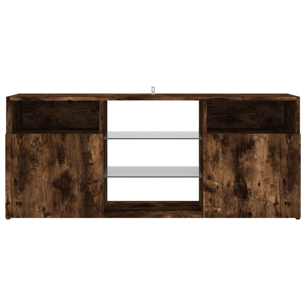 TV-taso LED-valoilla savutammi 120x30x50 cm - Sisustajankoti.fi