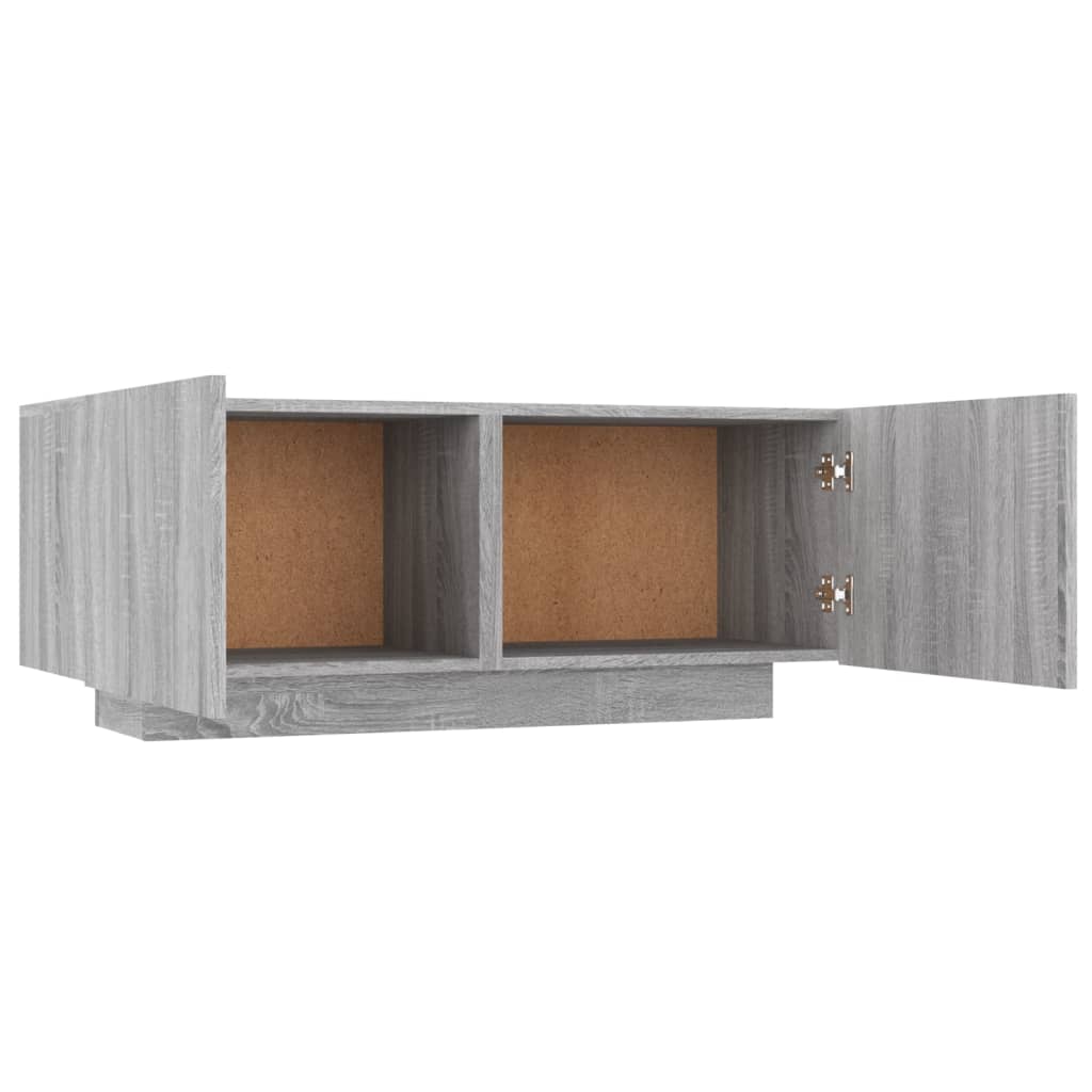 TV-taso harmaa Sonoma 100x35x40 cm tekninen puu - Sisustajankoti.fi
