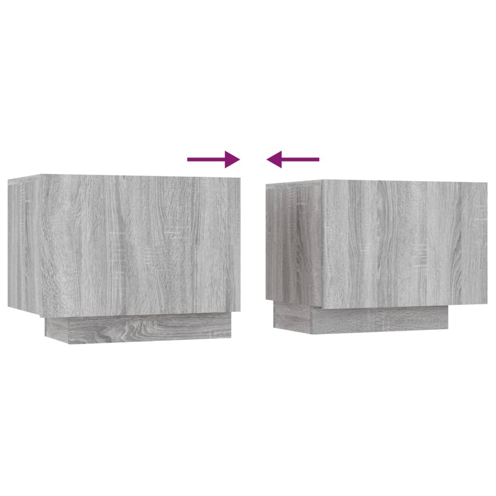 TV-taso harmaa Sonoma 100x35x40 cm tekninen puu - Sisustajankoti.fi