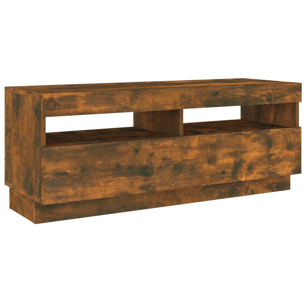 TV-taso LED-valoilla savutammi 100x35x40 cm - Sisustajankoti.fi