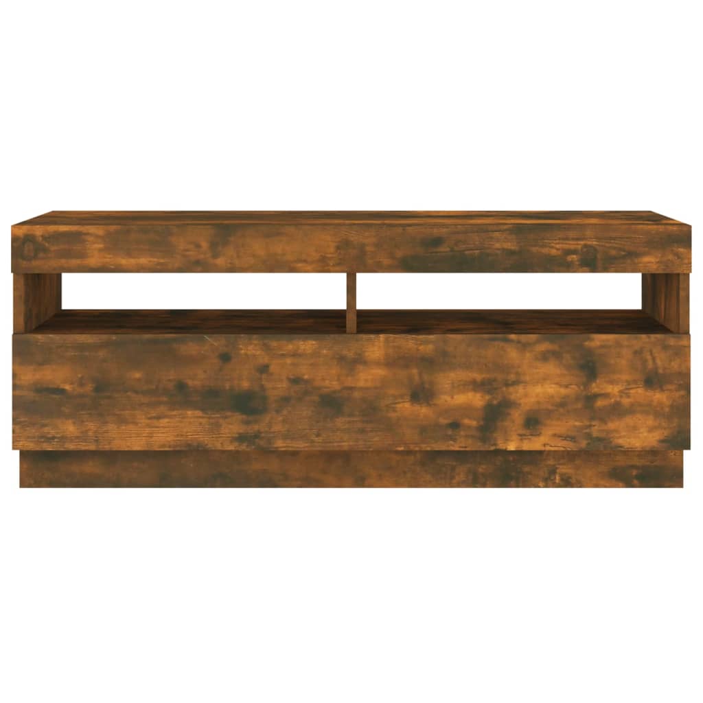 TV-taso LED-valoilla savutammi 100x35x40 cm - Sisustajankoti.fi