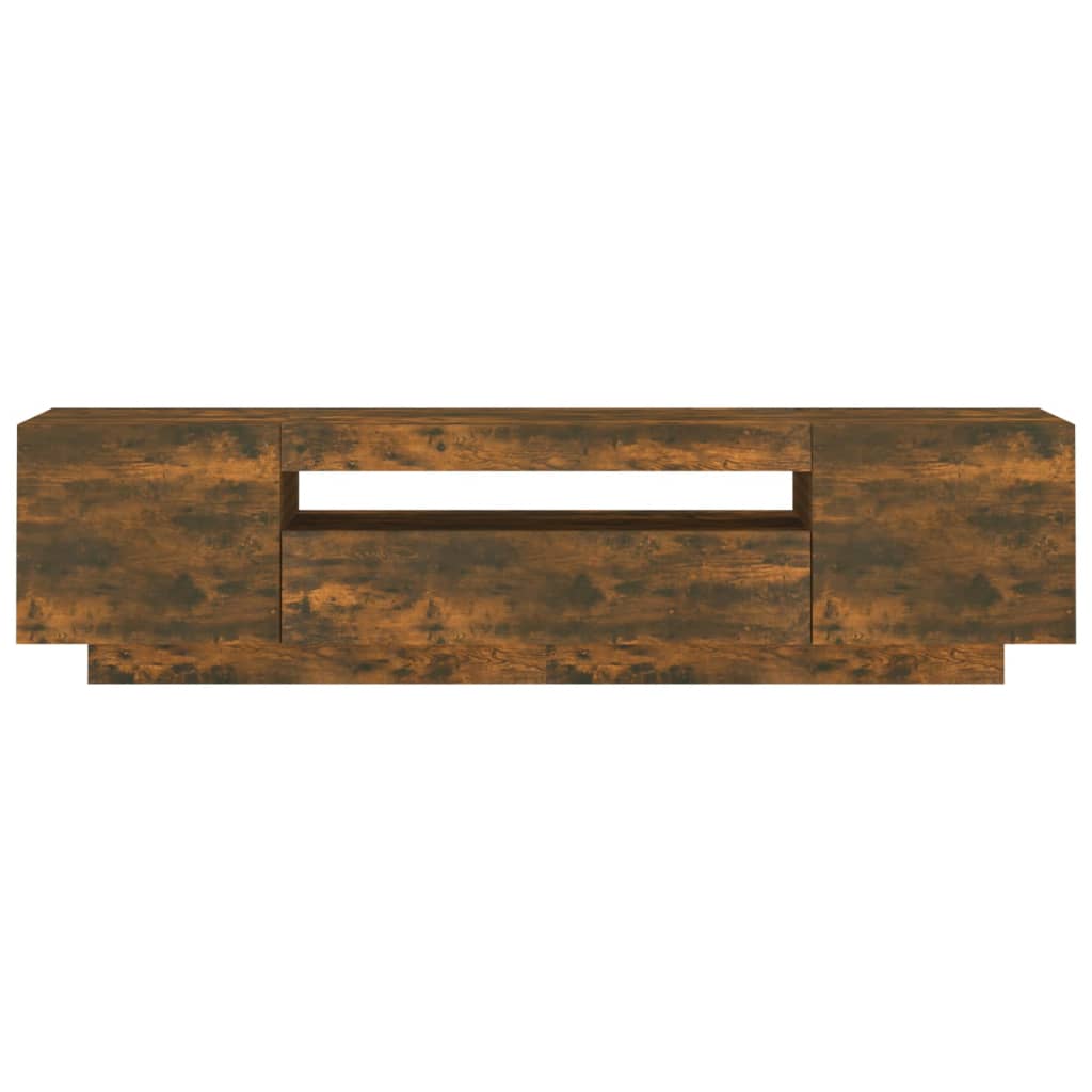 TV-taso LED-valoilla savutammi 160x35x40 cm - Sisustajankoti.fi