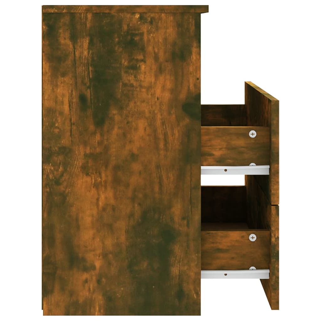 Yöpöydät 2 kpl savutammi 50x32x60 cm - Sisustajankoti.fi