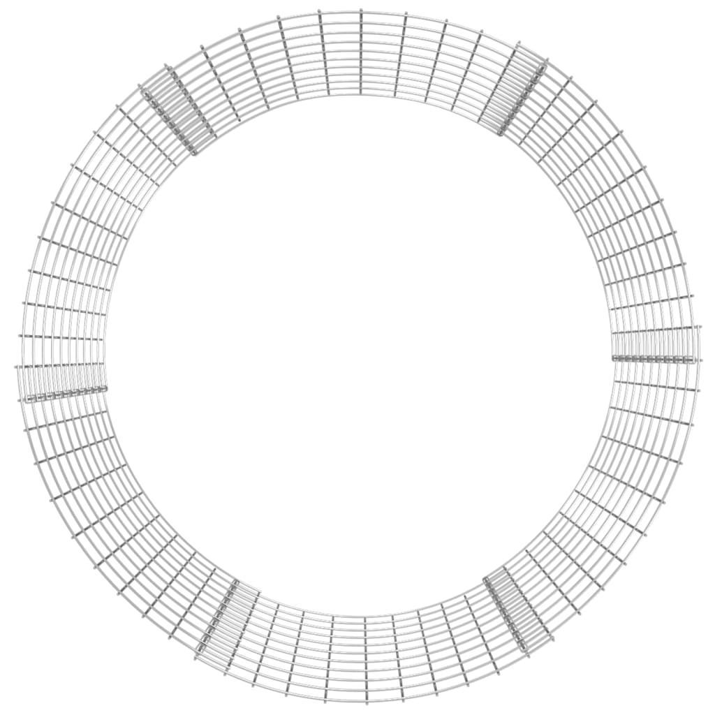 Pyöreä kivikoritolppa galvanoitu teräs Ø100x100 cm - Sisustajankoti.fi