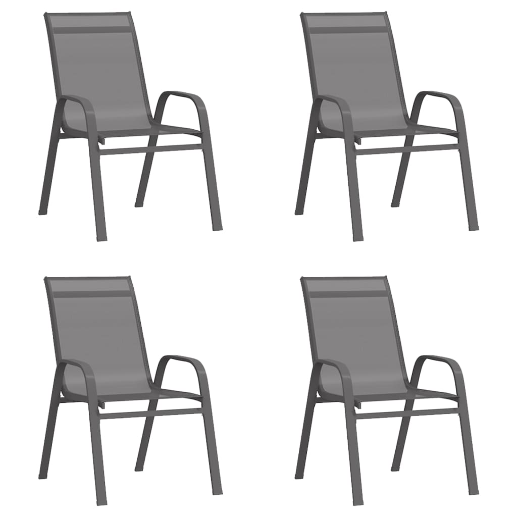 5-osainen Puutarharuokailuryhmä harmaa ja musta - Sisustajankoti.fi
