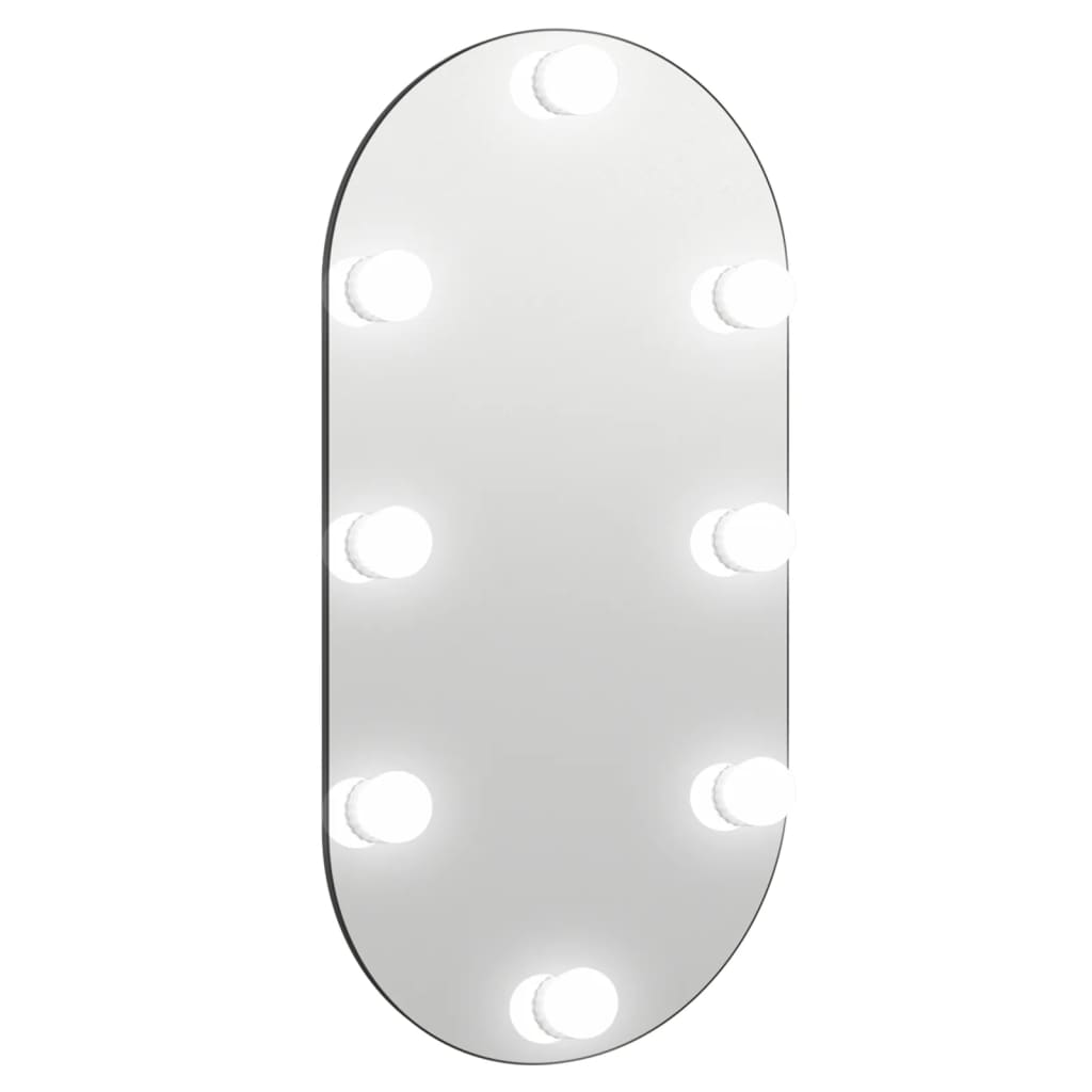 Peili LED-valoilla 80x40 cm lasi soikea - Sisustajankoti.fi