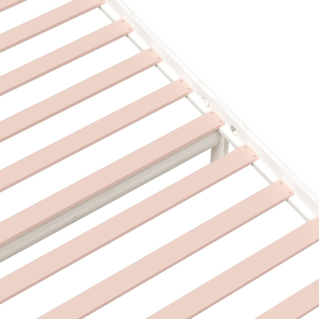 Sängynrunko valkoinen täysi puu 90x190 cm 3FT Single - Sisustajankoti.fi