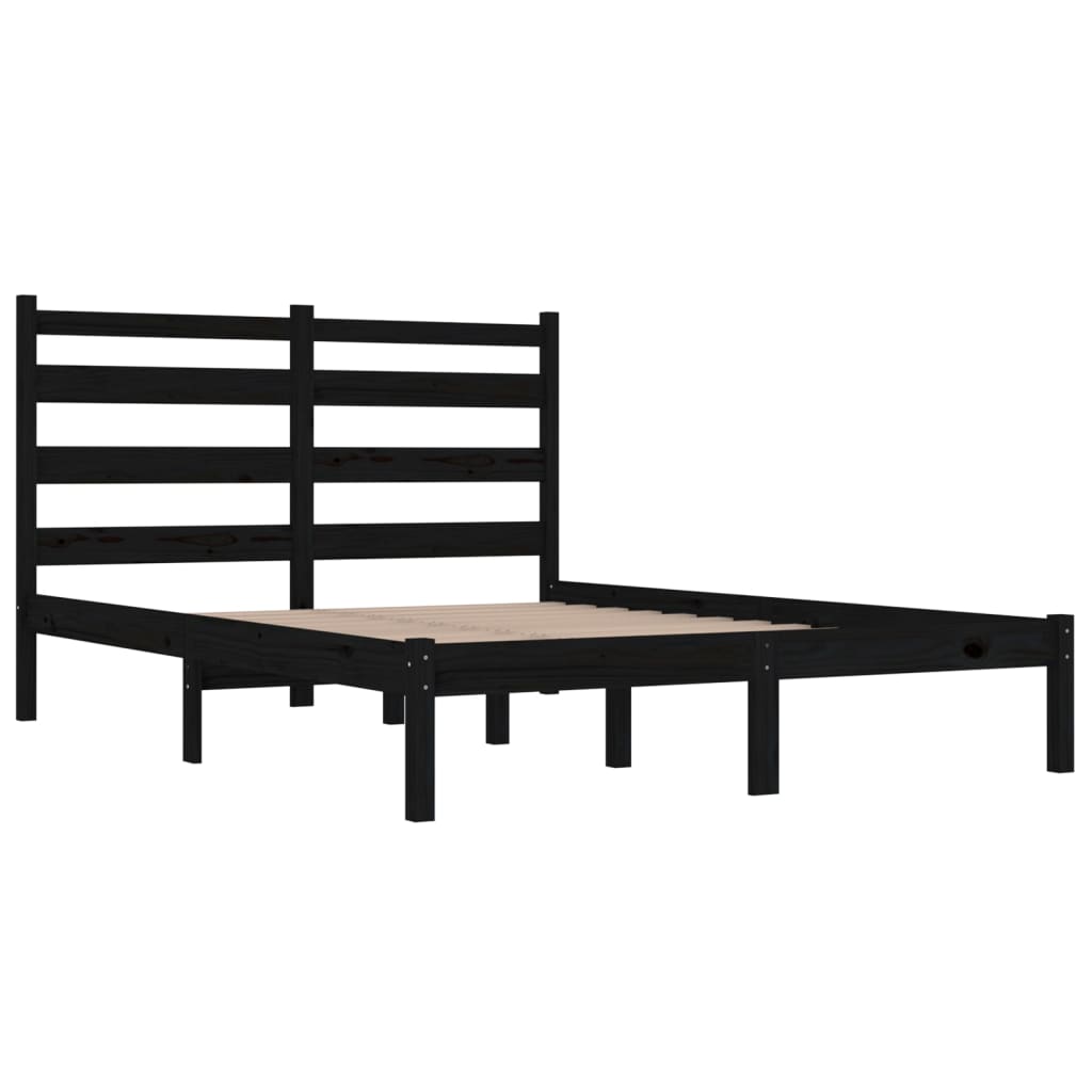Sängynrunko musta täysi mänty 180x200 cm 6FT Super King - Sisustajankoti.fi