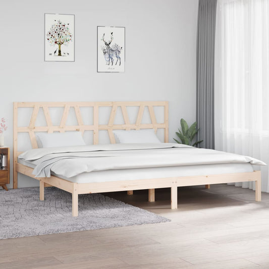 Sängynrunko täysi mänty 200x200 cm - Sisustajankoti.fi