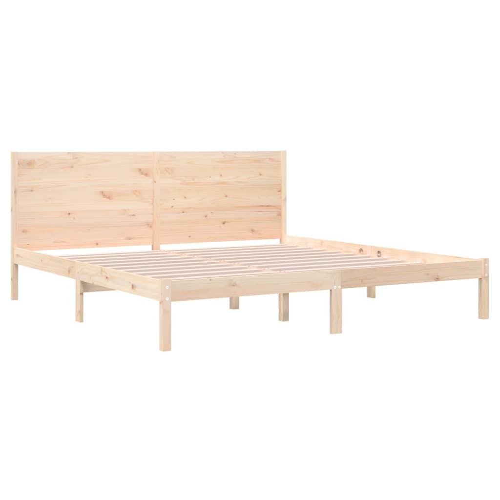 Sängynrunko täysi mänty 200x200 cm - Sisustajankoti.fi