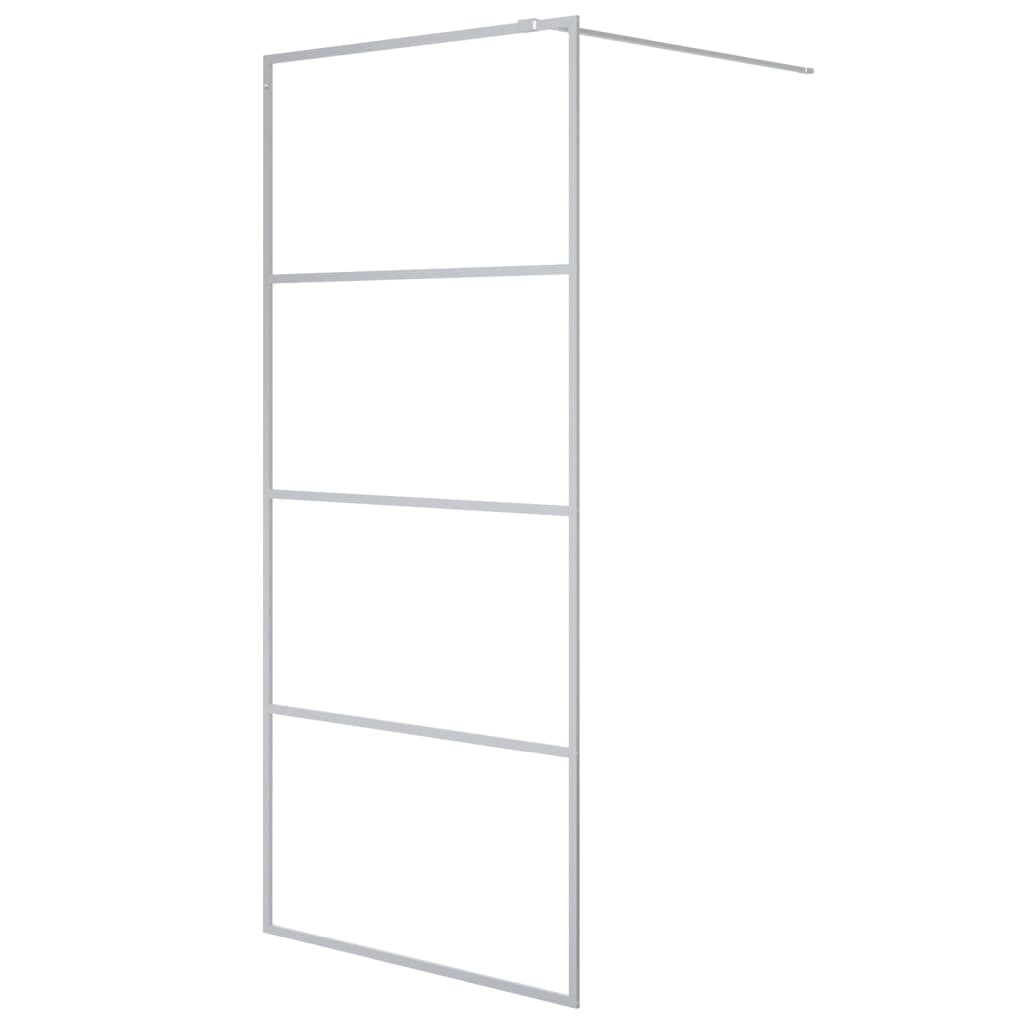 Walk-in suihkuseinäke hopea 90x195 cm kirkas ESG-lasi - Sisustajankoti.fi