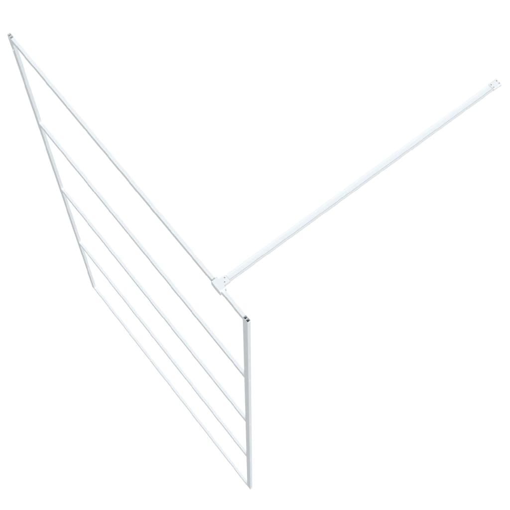 Walk-in suihkuseinäke valkoinen 115x195 cm kirkas ESG-lasi - Sisustajankoti.fi