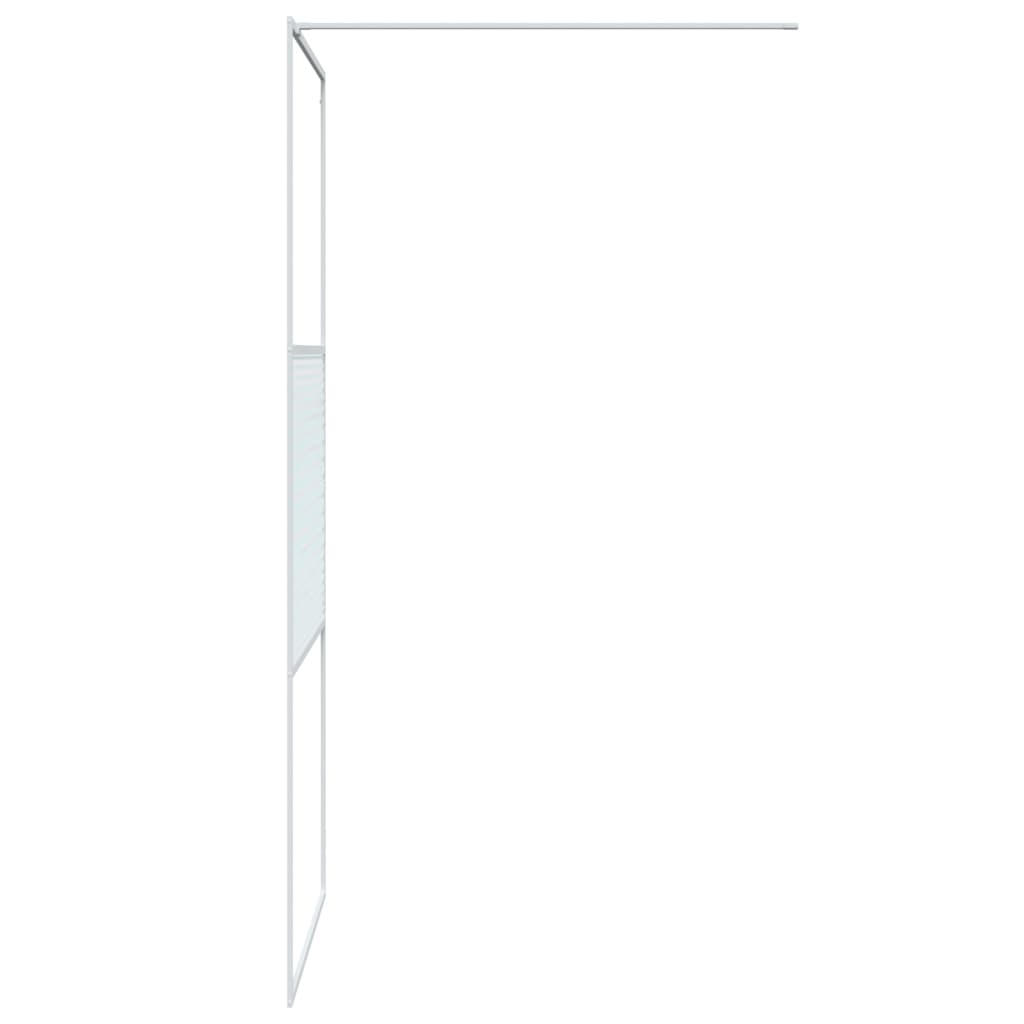 Walk-in suihkuseinäke valkoinen 90x195 cm kirkas ESG-lasi - Sisustajankoti.fi