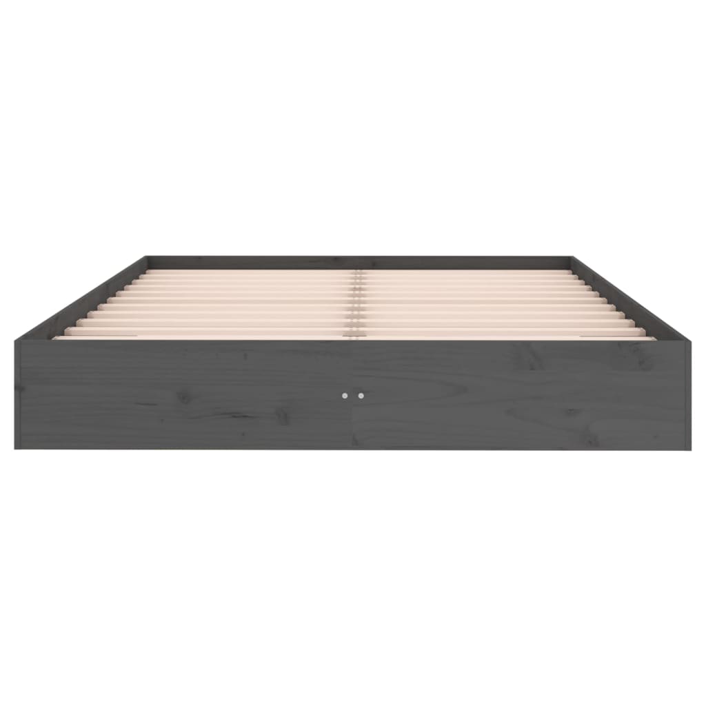 Sängynrunko harmaa täysi mänty 180x200 cm 6FT Super King - Sisustajankoti.fi