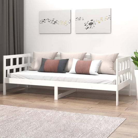 Sohvasänky valkoinen täysi mänty 80x200 cm - Sisustajankoti.fi