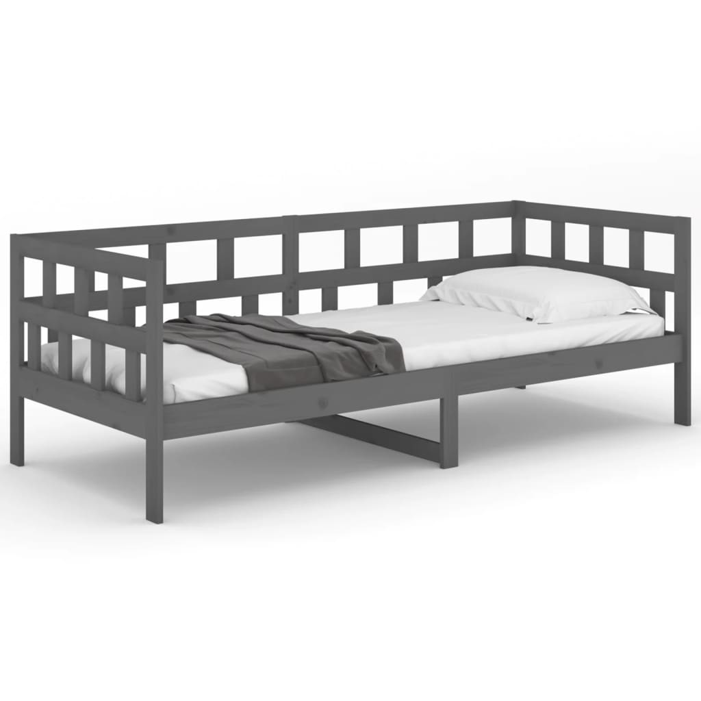 Sohvasänky harmaa täysi mänty 90x190 cm - Sisustajankoti.fi