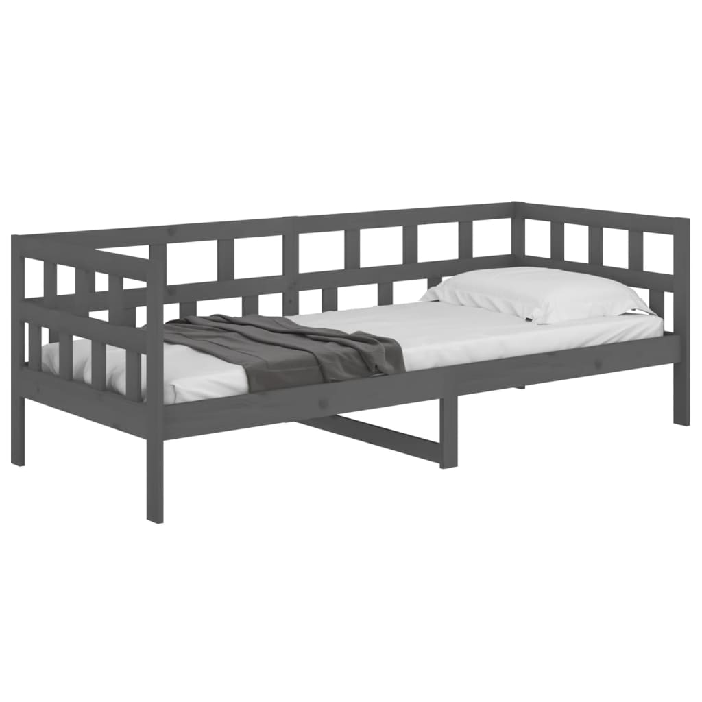 Sohvasänky harmaa täysi mänty 90x190 cm - Sisustajankoti.fi