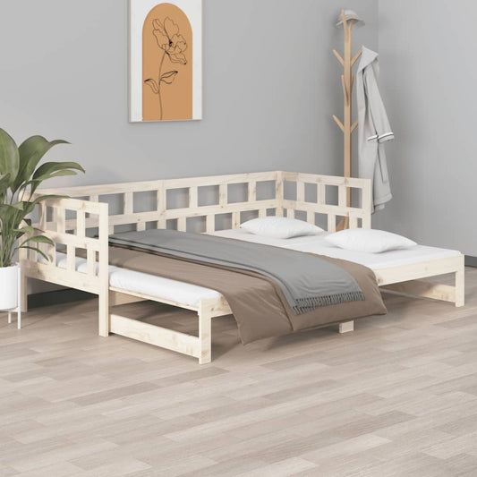 Sohvasänky ulosvedettävä täysi mänty 2x (80x200) cm - Sisustajankoti.fi