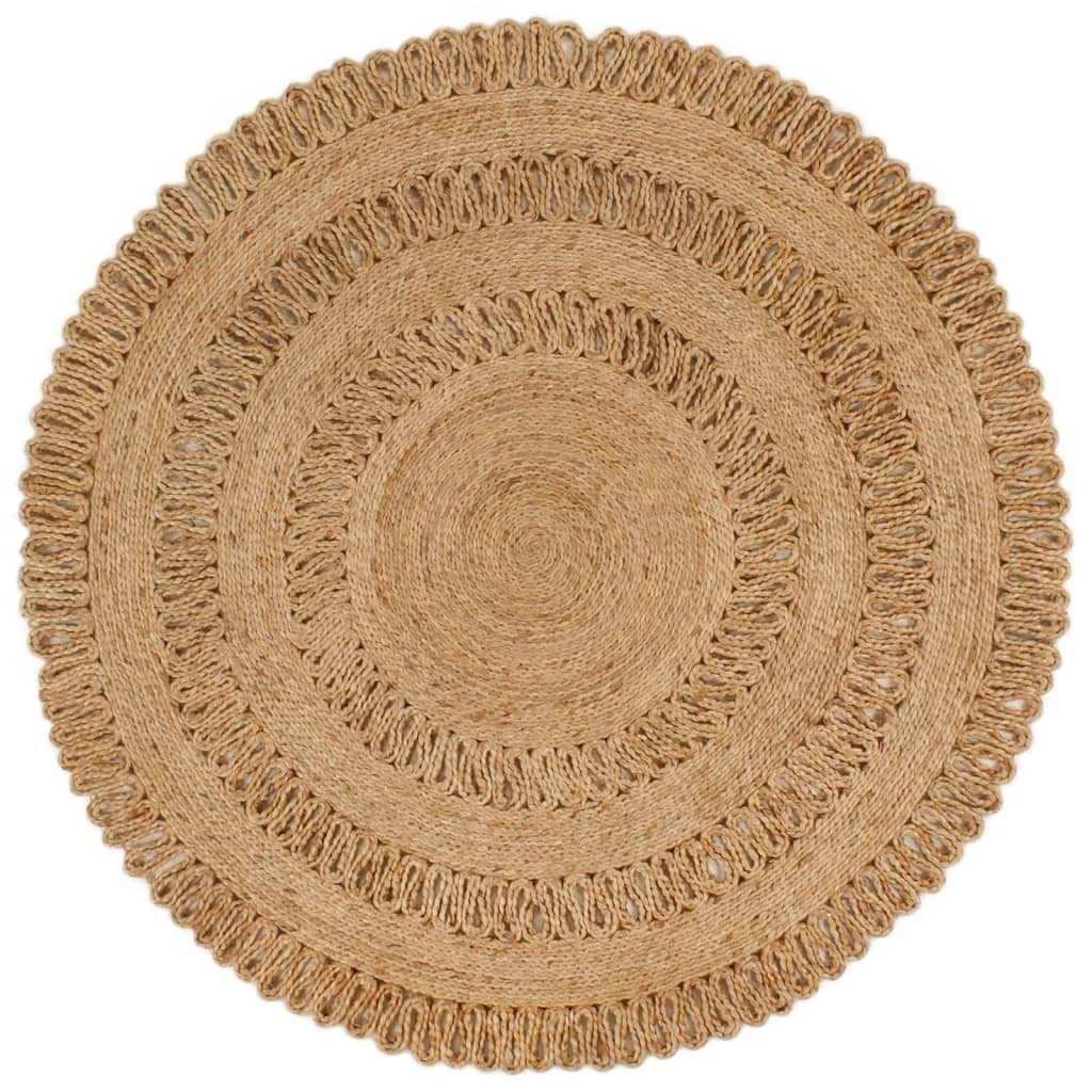 Matto käsinpunottu juutti 120 cm pyöreä - Sisustajankoti.fi