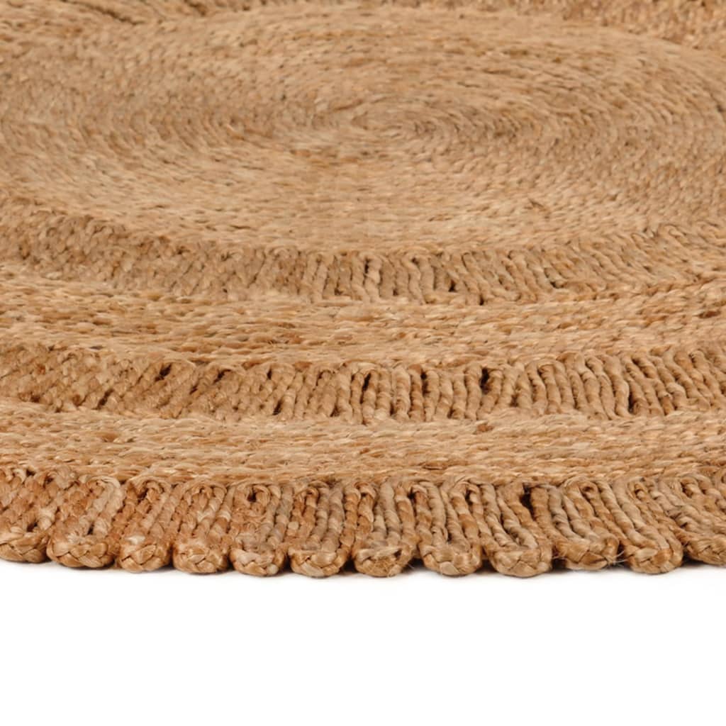 Matto käsinpunottu juutti 120 cm pyöreä - Sisustajankoti.fi