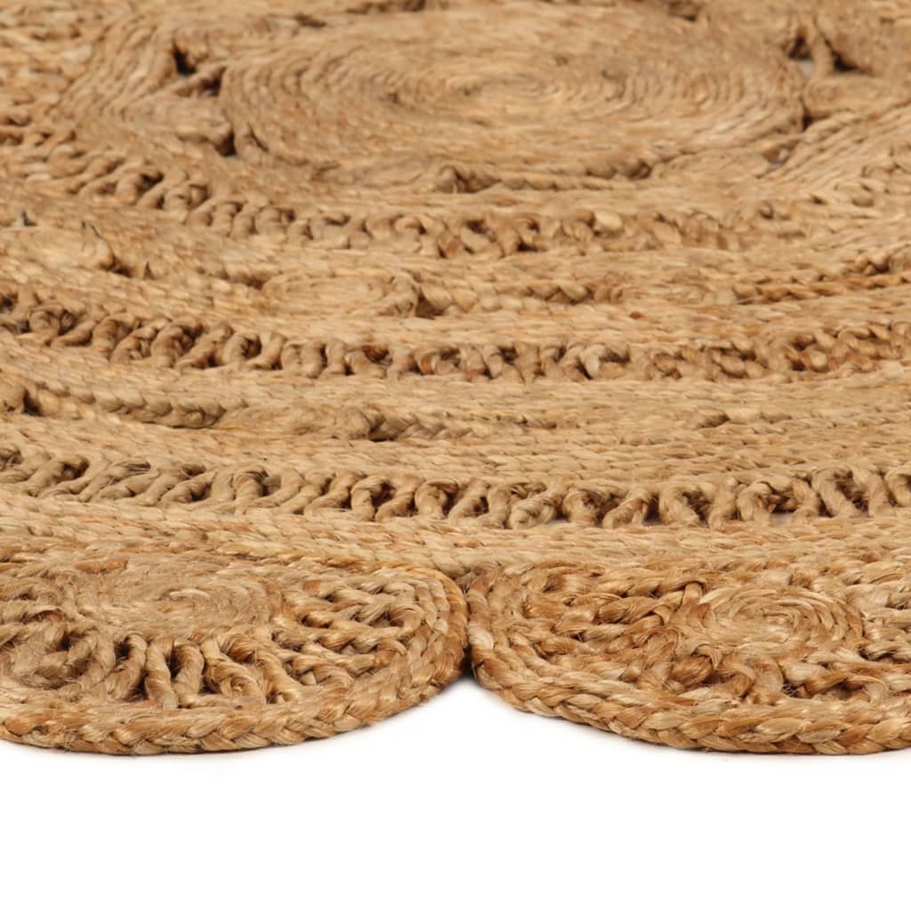 Matto käsinpunottu juutti 90 cm pyöreä - Sisustajankoti.fi