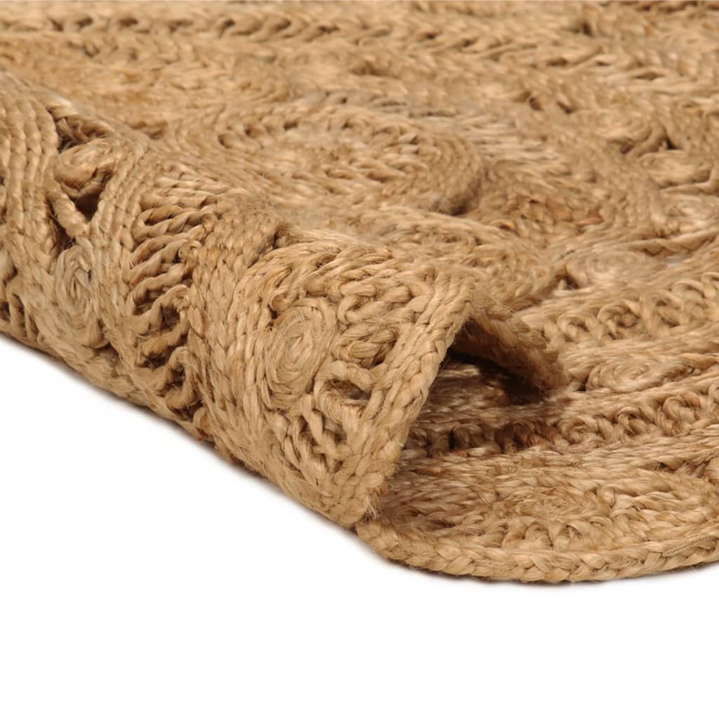Matto käsinpunottu juutti 90 cm pyöreä - Sisustajankoti.fi