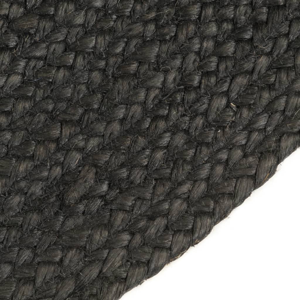 Kaksipuolinen juuttimatto antrasiitti/luonnollinen 120cm pyöreä - Sisustajankoti.fi