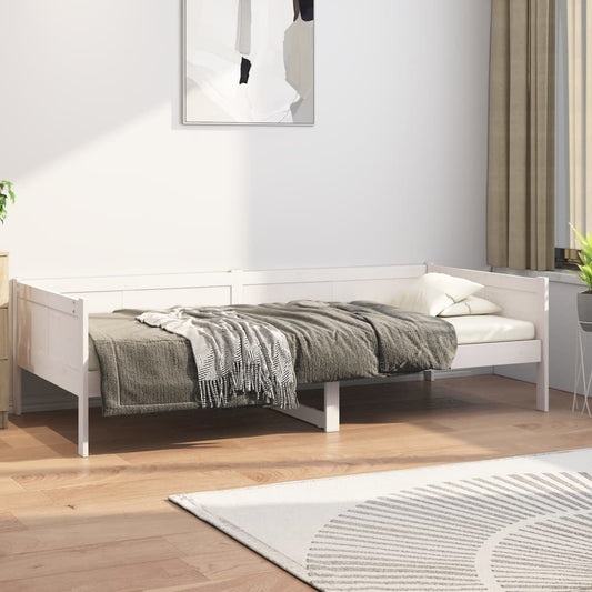 Sohvasänky valkoinen täysi mänty 90x200 cm - Sisustajankoti.fi