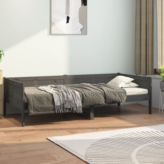 Sohvasänky harmaa täysi mänty 90x200 cm - Sisustajankoti.fi