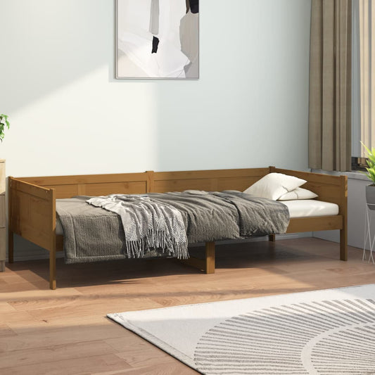 Sohvasänky hunajanruskea täysi mänty 90x200 cm - Sisustajankoti.fi