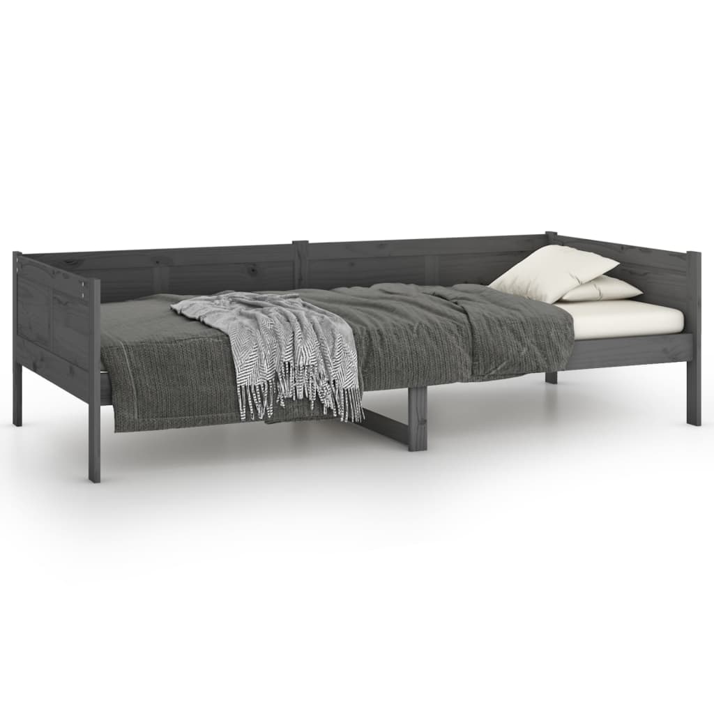 Sohvasänky harmaa täysi mänty 90x190 cm - Sisustajankoti.fi