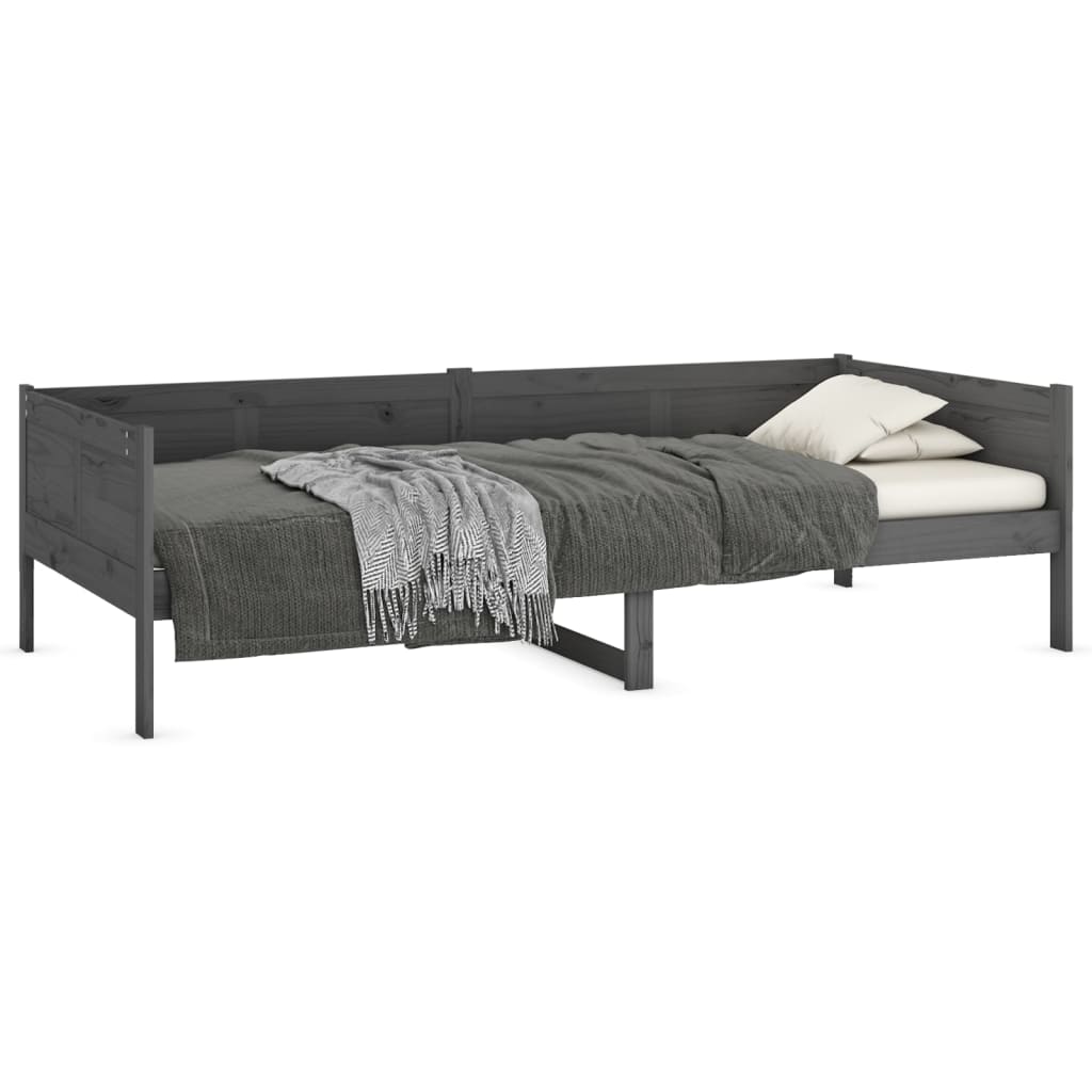 Sohvasänky harmaa täysi mänty 90x190 cm - Sisustajankoti.fi