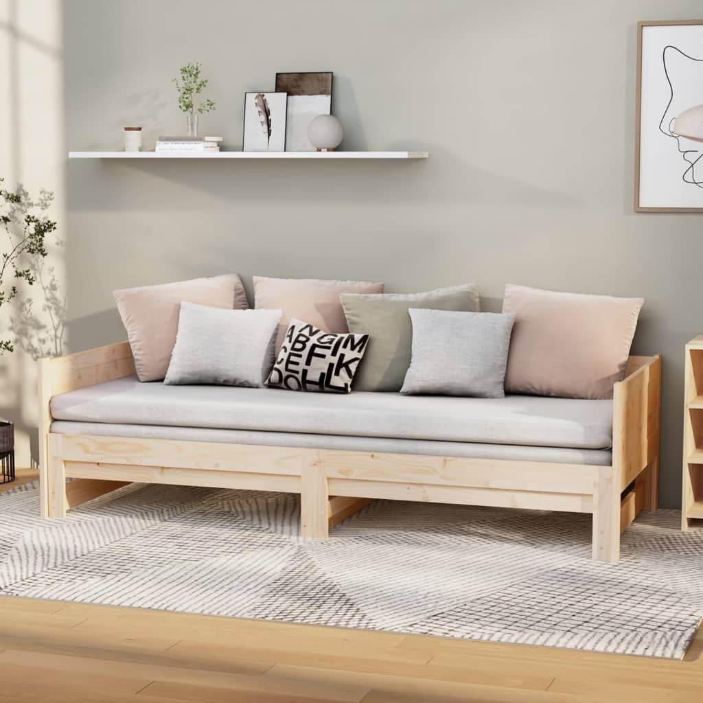Sohvasänky ulosvedettävä täysi mänty 2x (90x190) cm - Sisustajankoti.fi