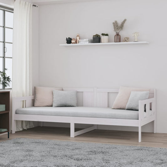 Sohvasänky valkoinen täysi mänty 90x190 cm - Sisustajankoti.fi