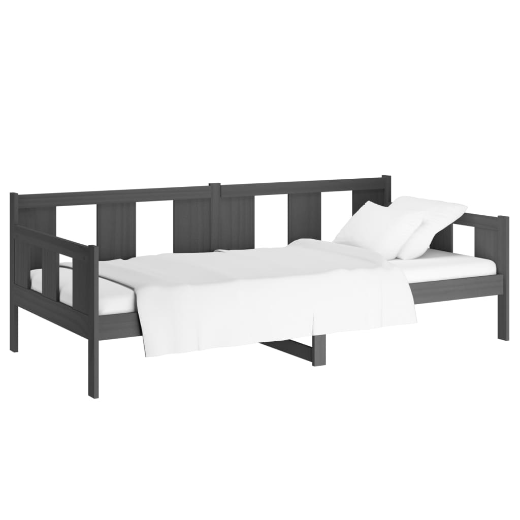 Sohvasänky harmaa täysi mänty 90x190 cm - Sisustajankoti.fi
