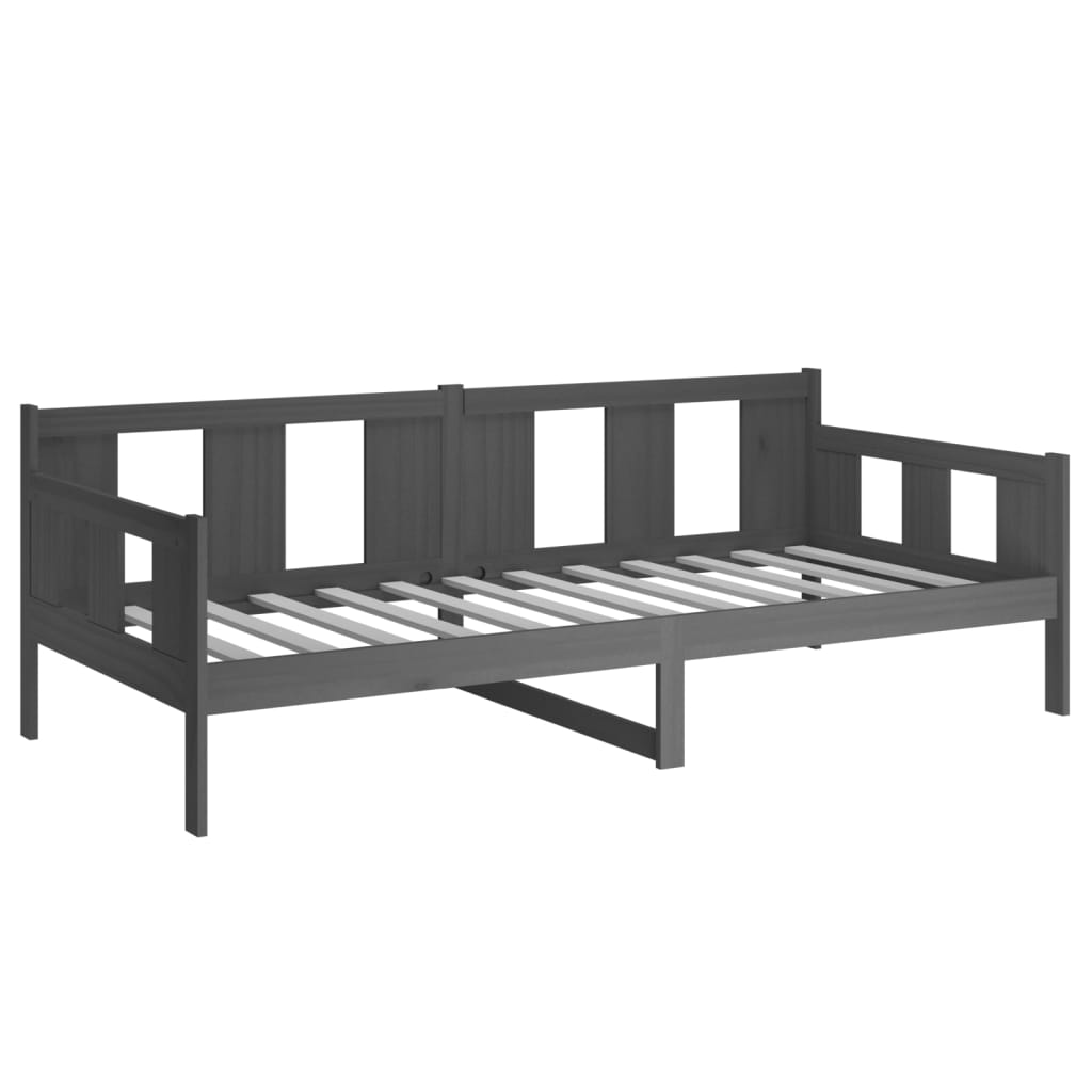 Sohvasänky harmaa täysi mänty 90x190 cm - Sisustajankoti.fi