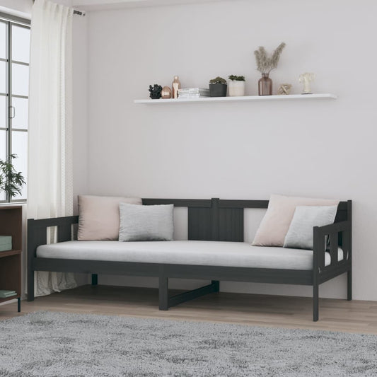 Sohvasänky harmaa täysi mänty 90x190 cm - Sisustajankoti.fi