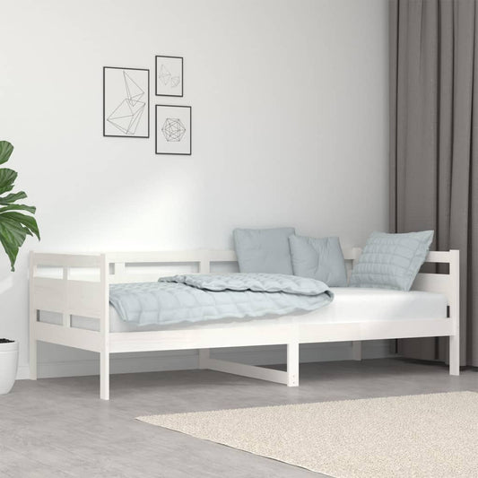 Sohvasänky valkoinen täysi mänty 90x200 cm - Sisustajankoti.fi
