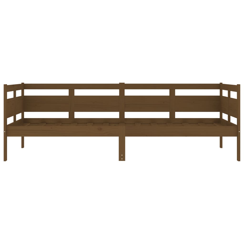 Sohvasänky hunajanruskea täysi mänty 90x200 cm - Sisustajankoti.fi