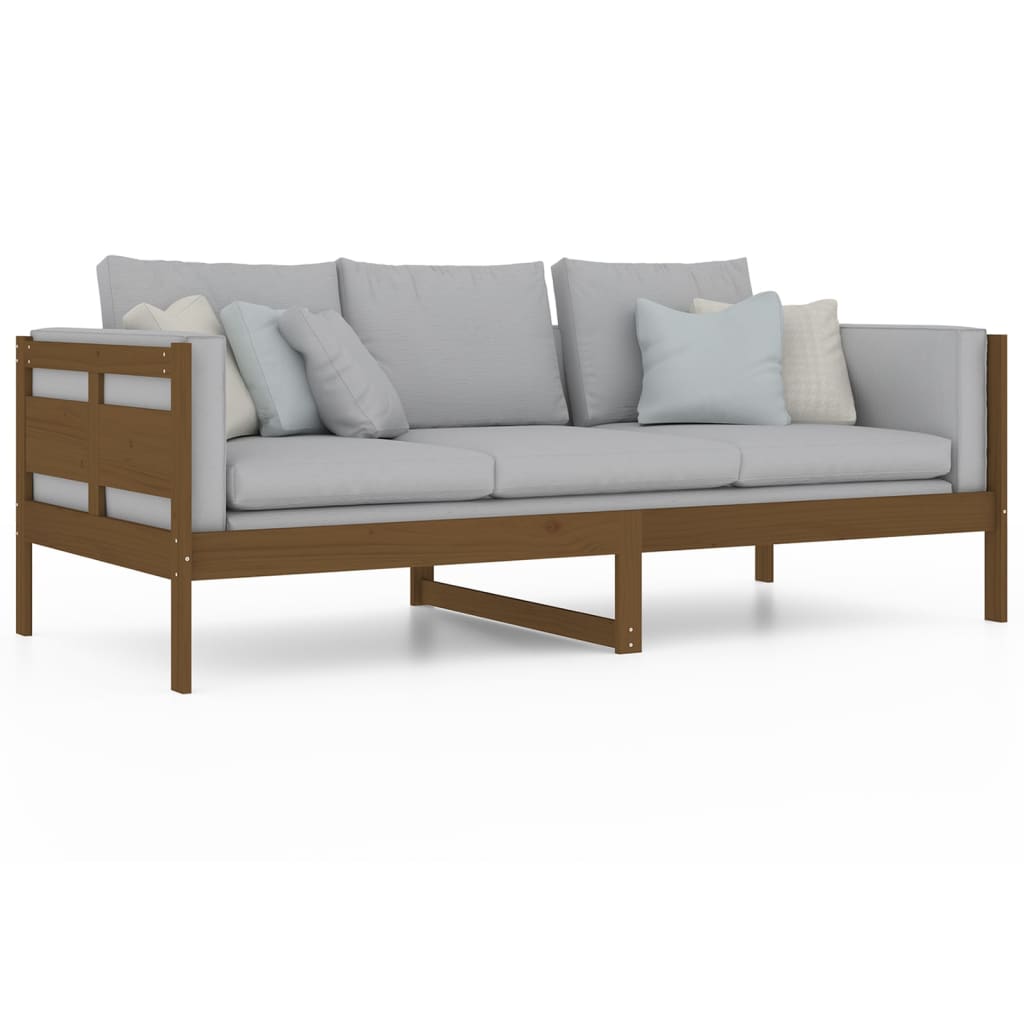 Sohvasänky hunajanruskea täysi mänty 90x200 cm - Sisustajankoti.fi