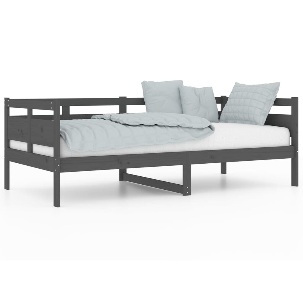 Sohvasänky harmaa täysi mänty 90x190 cm - Sisustajankoti.fi